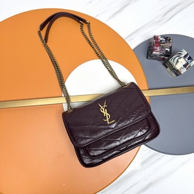 黑金标，金 爆款NIKI~22CM 原單皮爆裂紋超多明星，網上同款 專櫃一包難求