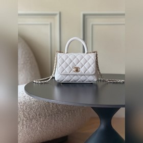CHANEL新品26c COCOHANDLE 小號手提COCO 白色 專櫃貨售