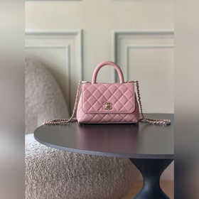 CHANEL新品26c COCOHANDLE 小號手提COCO 深粉 專櫃貨售