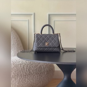 CHANEL新品26c COCOHANDLE 小號手提COCO 深灰 專櫃貨售