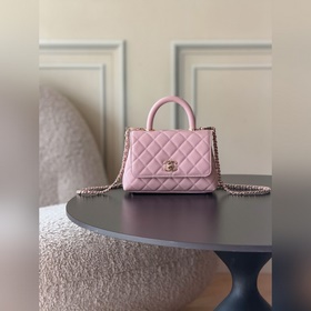 CHANEL新品26c COCOHANDLE 小號手提COCO 淺粉 專櫃貨售