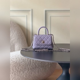 CHANEL新品26C COCOHANDLE mini 手提COCO 紫色 專櫃