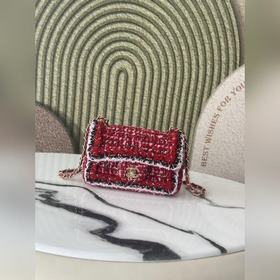 Chanel 25c 秀款 紅呢織帶 cf 岀貨 20cm
