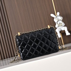 CHANEL 25s雙金球WOC 進口油蠟牛皮 雙金球招财包 斜跨包 2288