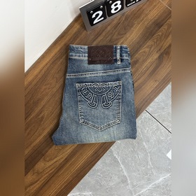 克羅心 獨家專供新款 潮男時尚休閑牛仔褲，高端歐版原單褲子，潮流時尚休閑褲子 透