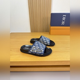 [Dior]迪奧 -高端品質 原單·休閑涼拖鞋 -鞋面：進口 品牌圖騰布匹.車縫