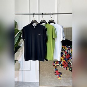 迪奧 - 2026ss馬年春夏最新大爆款精品針織短袖T恤，定制進口輕柔伊力特面料