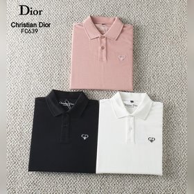 迪奧2026 春夏新款上市啦 無痕領 Polo衫 顔色：黑色 白色 粉色 尺碼：