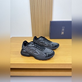 [ Dior]迪奧 -高端品質 原單·休閑運動鞋 -鞋面： 品牌高絲光帆網帆布布