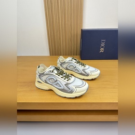 [ Dior]迪奧 -高端品質 原單·休閑運動鞋 -鞋面： 品牌高絲光帆網帆布布