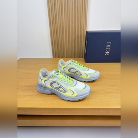 [ Dior]迪奧 -高端品質 原單·休閑運動鞋 -鞋面： 品牌高絲光帆網帆布布