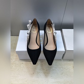 J ADIOR 迪奧 Dior 2026早春新款織帶蝴蝶結高跟女鞋 明星同款CD