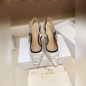 迪奧 Dior J ADIOR織帶後空涼鞋經典時尚新色Quake Oblique