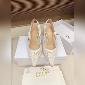 迪奧 Dior J ADIOR織帶後空涼鞋經典時尚新色Quake Oblique