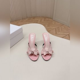 Dior 迪奧 海盜爺系列蝴蝶結高跟涼鞋拖鞋 楦型百搭瘦腳yyds.造型立體飽滿