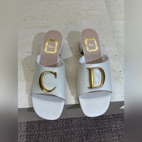 迪奧 Dior 2026 早春新款C est 拼色一字拖女鞋 CD字母logo金