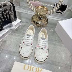 Dior26早春ss 明星款 迪奧厚底刺繡印花樂福鞋 Dior Chrono 新