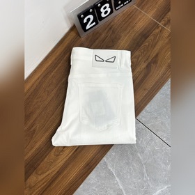 Fendi 獨家專供新款 芬迪潮男時尚休閑牛仔褲，高端歐版原單褲子，潮流時尚休閑