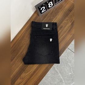 Fendi 獨家專供新款 芬迪潮男時尚休閑牛仔褲，高端歐版原單褲子，潮流時尚休閑