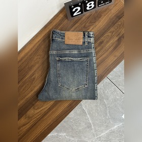 Fendi 獨家專供新款 芬迪潮男時尚休閑牛仔褲，高端歐版原單褲子，潮流時尚休閑