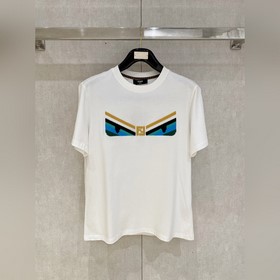 芬迪Fendi 26春夏新品專櫃首發最新款短袖圓領T恤 高端訂制 設計前衛時尚！