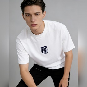Fendi 2026ss秋季新款發布 芬迪圓領短袖T恤，高端新款短袖，字母log