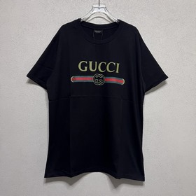 gucci腰帶字母印花圓領短袖
