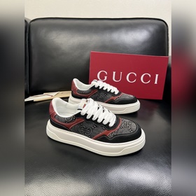 Gucci 頂級代購 古奇專櫃新款，原廠配置意大利進口牛皮搭配印花布面料，進口牛