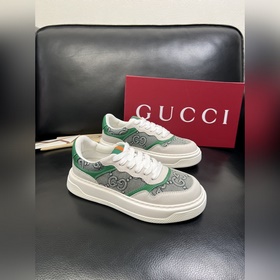 Gucci 頂級代購 古奇專櫃新款，原廠配置意大利進口牛皮搭配印花布面料，進口牛