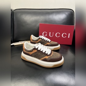 Gucci 頂級代購 古奇專櫃新款，原廠配置意大利進口牛皮搭配印花布面料，進口牛
