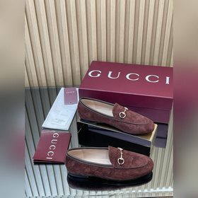 5D立體雙GG壓紋單鞋 樂福單鞋 代購級别！Gucci 樂福鞋 拖鞋 上腳特别