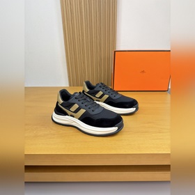 [ HERMES]愛馬仕 -高端品質 原單·休閑運動鞋 -鞋面： 納帕小牛皮、反
