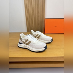 [ HERMES]愛馬仕 -高端品質 原單·休閑運動鞋 -鞋面： 納帕小牛皮、反