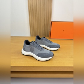 [ HERMES]愛馬仕 -高端品質 原單·休閑運動鞋 -鞋面： 高絲光反絨小牛