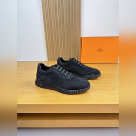 [ HERMES]愛馬仕 -高端品質 原單·休閑運動鞋 -鞋面： 高絲光羊反絨、