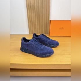 [ HERMES]愛馬仕 -高端品質 原單·休閑運動鞋 -鞋面： 高絲光羊反絨、