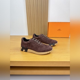 [ HERMES]愛馬仕 -高端品質 原單·休閑運動鞋 -鞋面： 高絲光羊反絨、