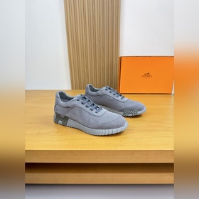 [ HERMES]愛馬仕 -高端品質 原單·休閑運動鞋 -鞋面： 高絲光羊反絨、