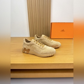 [ HERMES]愛馬仕 -高端品質 原單·休閑運動鞋 -鞋面： 高絲光羊反絨、