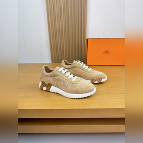 [ HERMES]愛馬仕 -高端品質 原單·休閑運動鞋 -鞋面： 高絲光羊反絨、