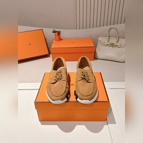 Hermes 男女同款 Ketch系列#情侶休閑運動樂福鞋 系帶的款式，可以自己