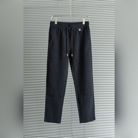羅意威LOEWE 立體刺繡修飾彈力抽繩腰頭男士休閑舒适直筒長褲 其匠心打造，毋庸