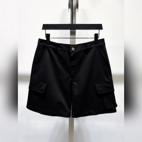 短褲  上新 LOEWE羅意威春夏新款黑色牛仔短褲 寬松版型 SMLXL
