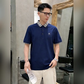 LOEWE羅意威M-3XL輕奢冰感Polo衫 男士夏季商務休閑翻領短袖 定制冰