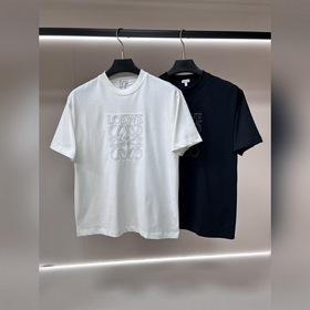 Loewe 春季新款短袖 羅意威純棉圓領短袖T恤，純棉T恤、上身效果非常棒，休閑