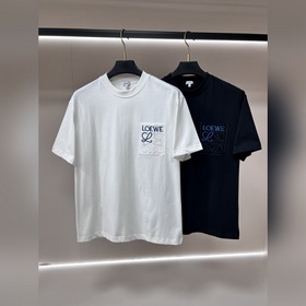 Loewe 春季新款短袖 羅意威純棉圓領短袖T恤，純棉T恤、上身效果非常棒，休閑