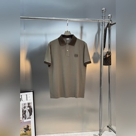 Loewe羅意威新品撞色翻領短袖POLO衫，原單推薦 撞色領口袖口，簡約又有層次