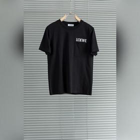 LOEWE羅意威2026SS最新客供進口長絨棉男士圓領短袖T恤衫#定織定染100