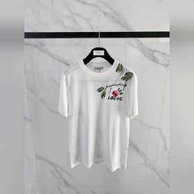 羅意威Loewe 26春夏新款首發專櫃最新款短袖圓領T恤 高端訂制 設計前衛時尚