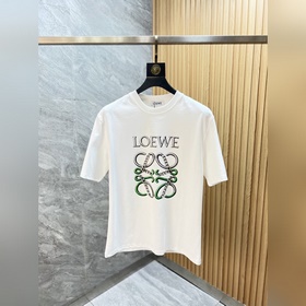 Loewe，羅意威 2026春夏新品 三标齊全 絲光棉短袖T恤 好貨不用過多介紹